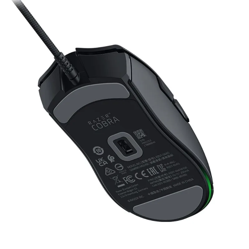 Mouse cobra rgb dpi 8500 com fio preto razer - rz0104650100