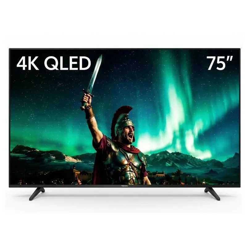 Smart TV 75" Toshiba DLED UHD 4K Vidaa 75M450RS Bivolt