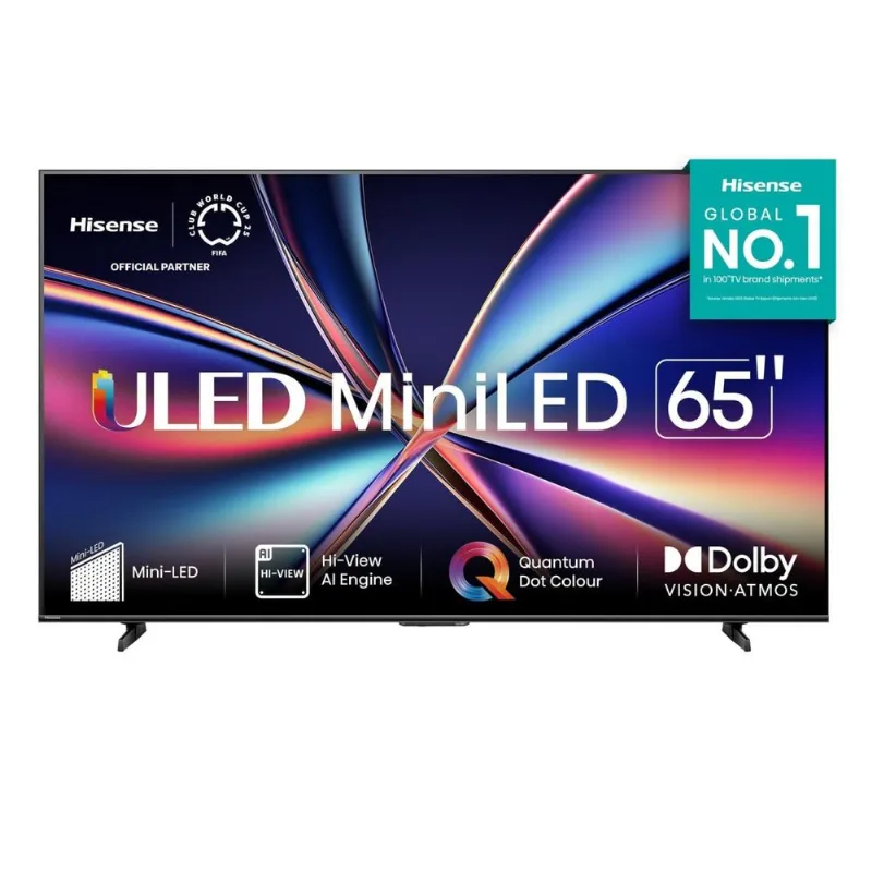 Smart TV 65 4K UHD Hisense ULED MiniLED 65U6QV Vidaa U9 HDR10 Dolby Atmos Preta