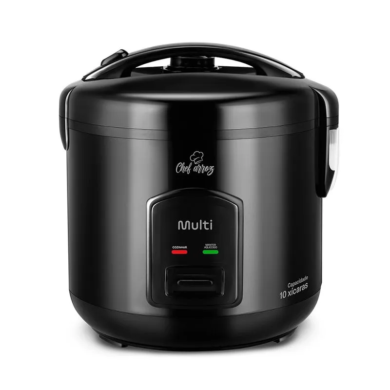 Panela De Arroz 10 Xícaras Função Manter Aquecido 220v-700w Preta Multi - GO501 GO501