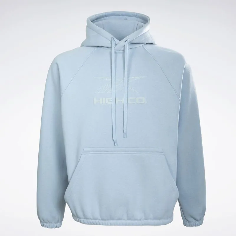 Blusa De Moletom Reebok X High Puff Unissex Azul Claro -P