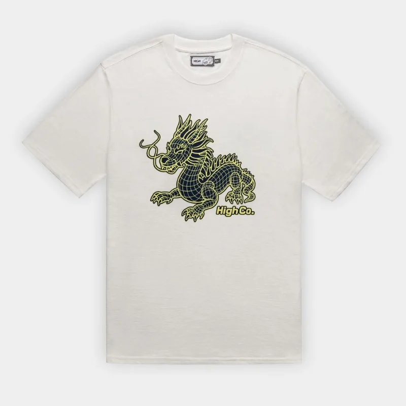 Camiseta High Night Dragon - Unissex - Branco