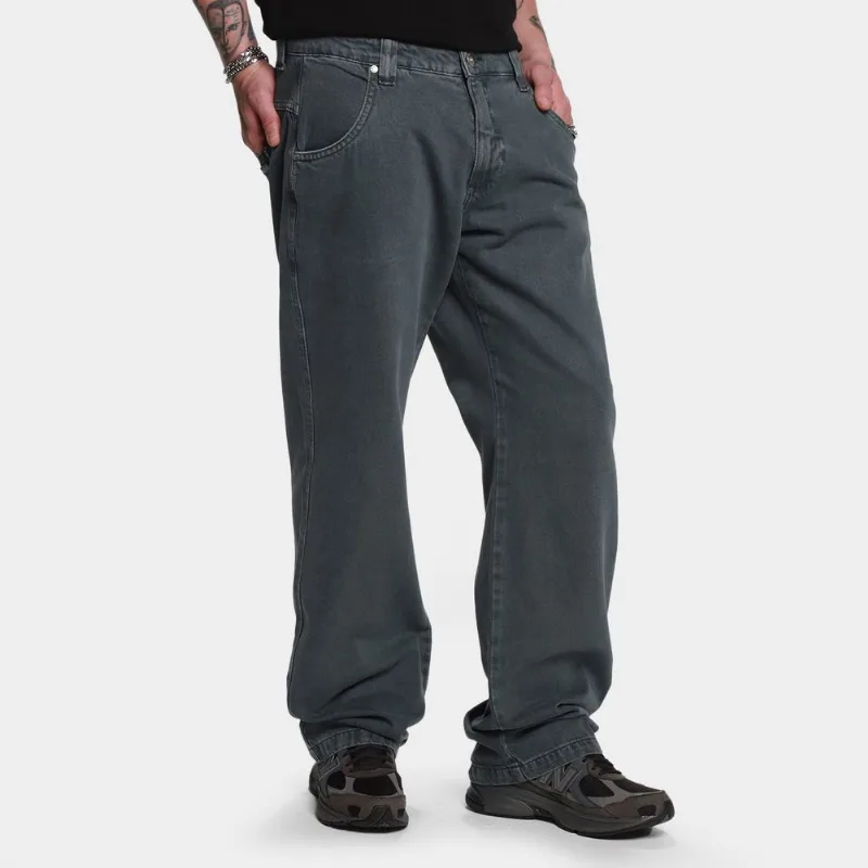 Calça High Company Denim Minimal Patch - Unissex - Cinza