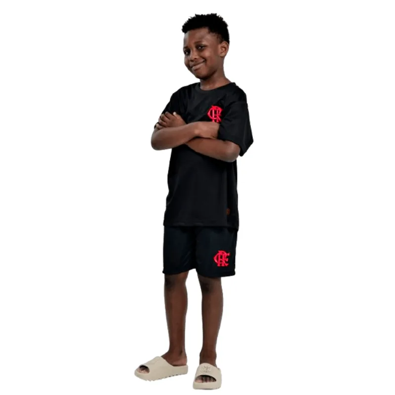 Camisa Flamengo Infantil Preta Coimbra 8