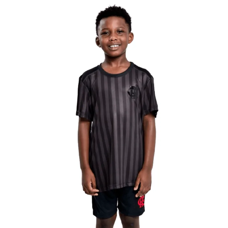 Camisa Flamengo Infantil Listrada Preta Coimbra 4