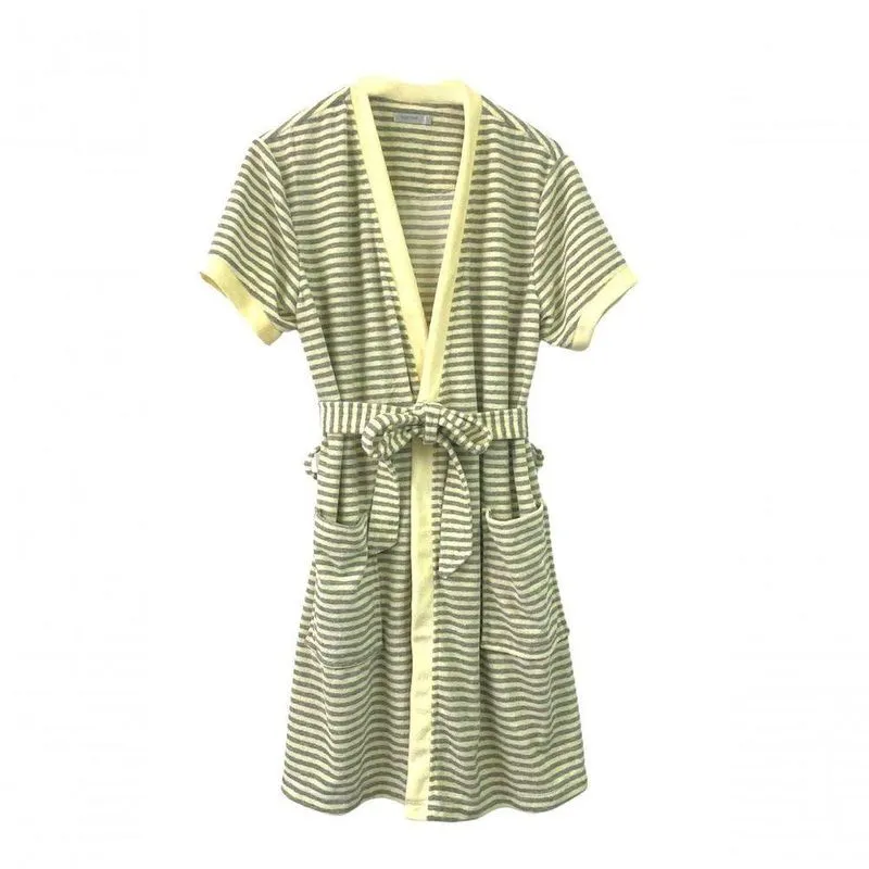 Roupão De Banho Feminino Amarelo Mescla - Xgg
