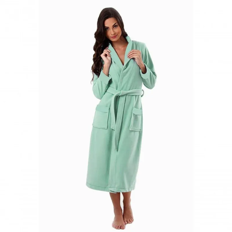 Roupão Feminino Longo Soft - Ref 363 Verde água - M