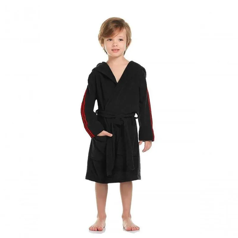 Roupão Infantil Natação Preto - 10
