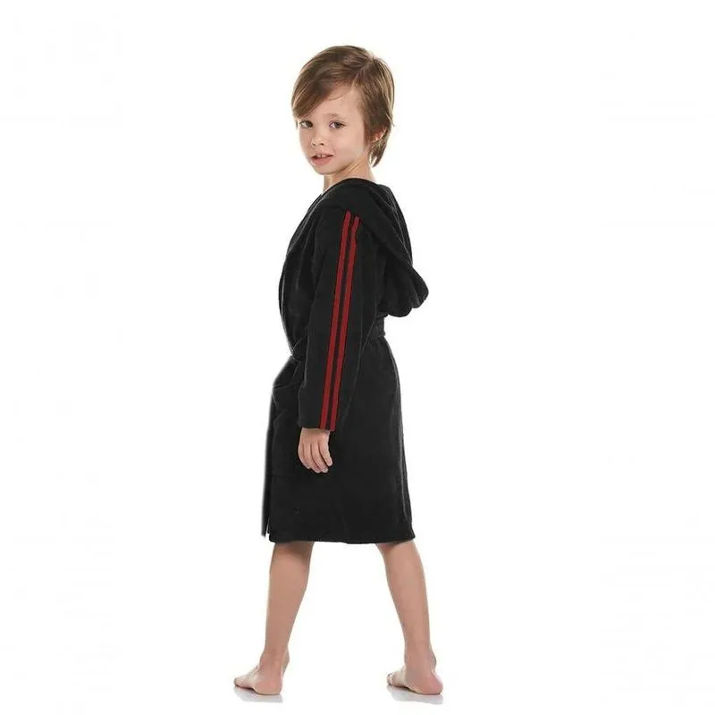 Roupão Infantil Natação Preto - 8