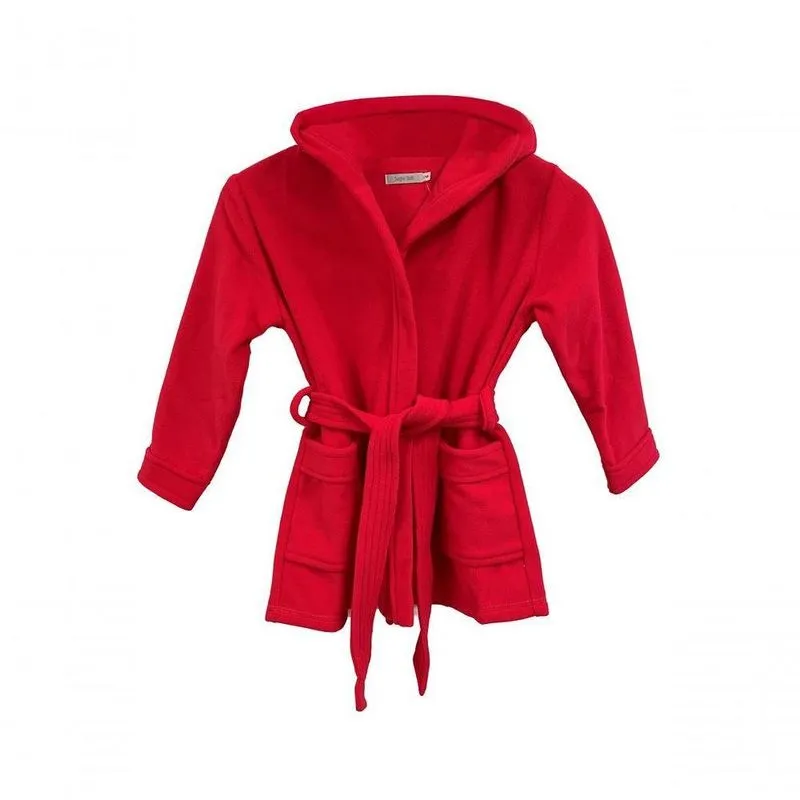 Roupão Infantil Em Microfibra Soft Vermelho - 10