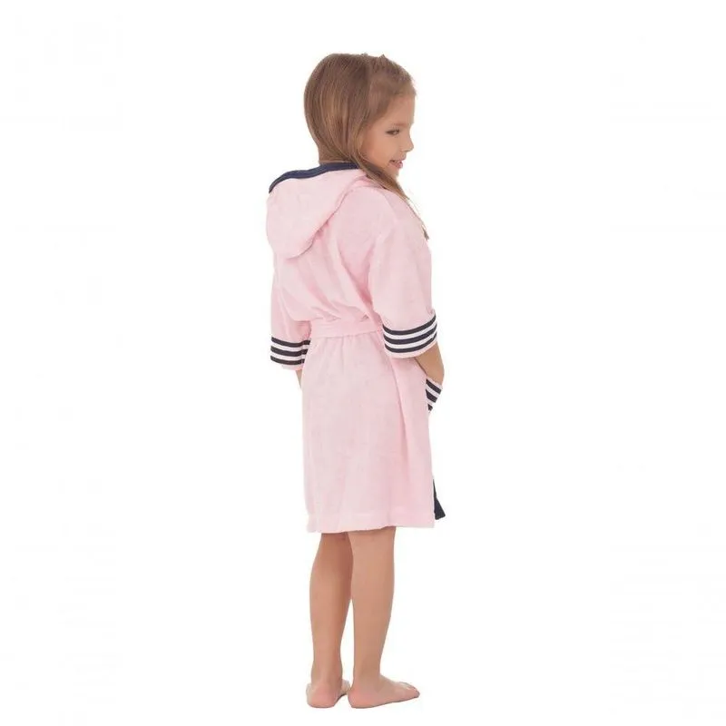 Roupão Infantil Capuz Sport Rosa - 12