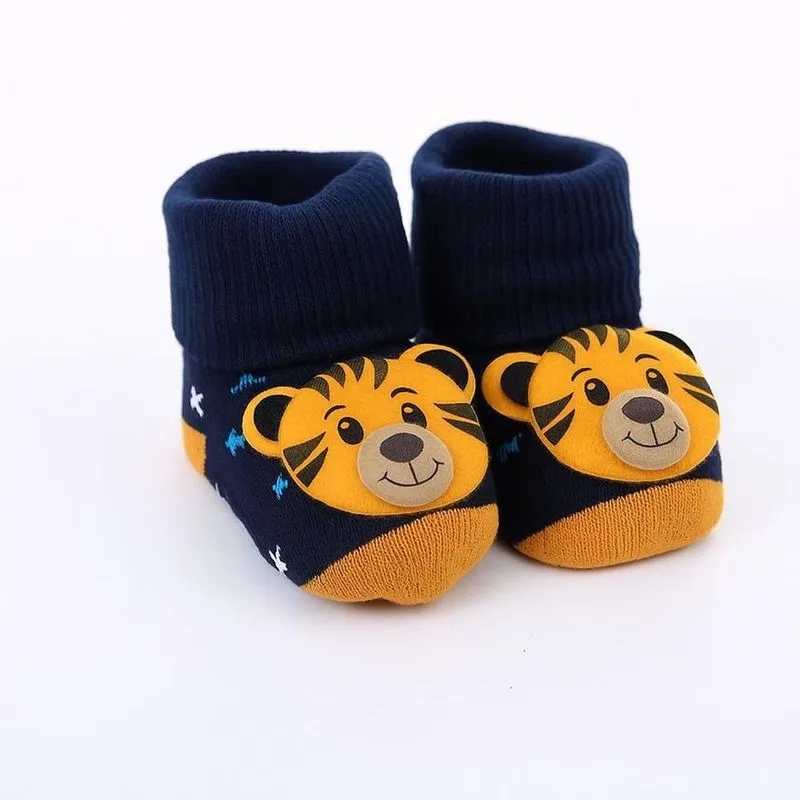 Meia Infantil Winston N° 14/15 Bichinho Azul Marinho Sortido (MP)