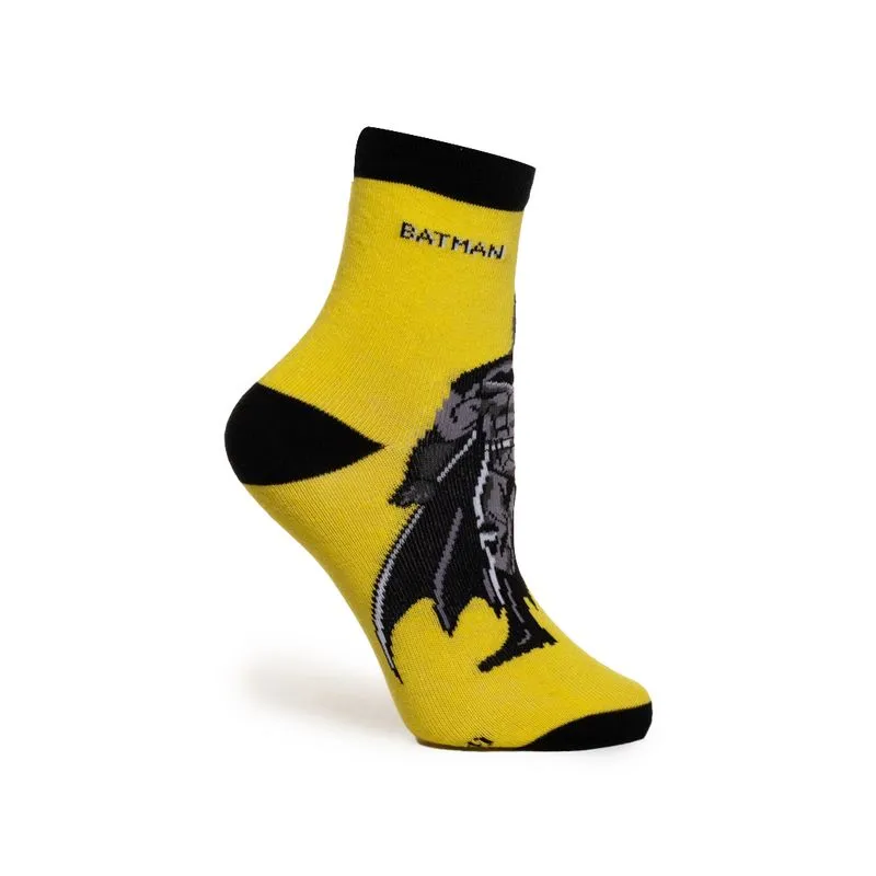 Kit Meia Warner Batman Infantil Tam. 24 ao 27 Colorido