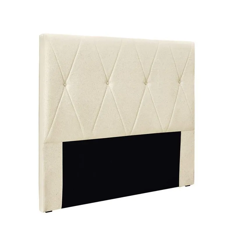 Cabeceira Cama Box King 195 Cm Aquilla Linho Pérola S04 - D'rossi