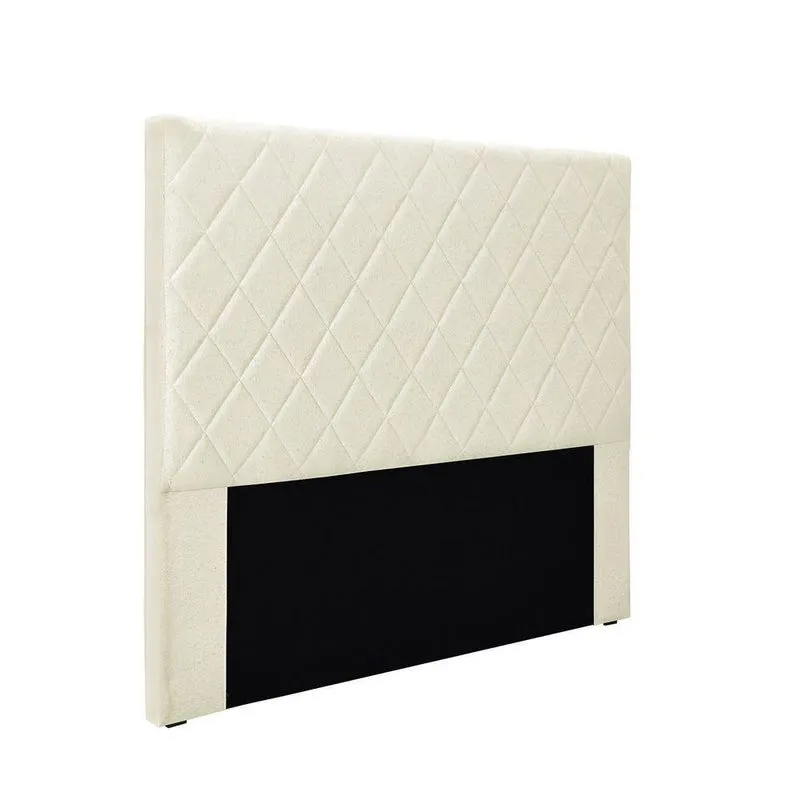 Cabeceira Cama Box Solteiro 90 Cm Dubai Linho S04 - D'rossi Cor Natural