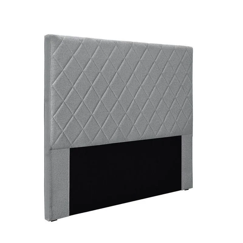Cabeceira Cama Box Solteiro 90 Cm Dubai Linho Cinza S04 - D'rossi