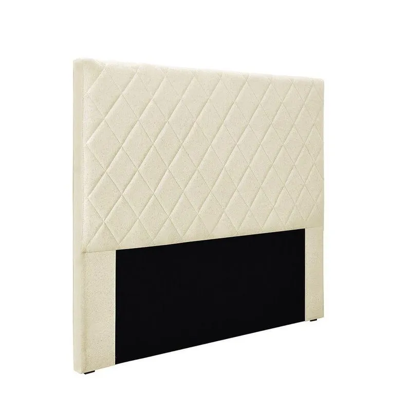 Cabeceira Cama Box Casal 140 Cm Dubai Linho S04 - D'rossi Cor Perola