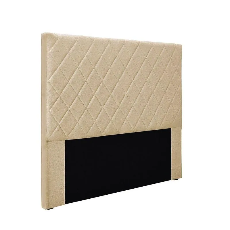 Cabeceira Cama Box King 195 Cm Dubai Linho S04 - D'rossi Cor Dourado