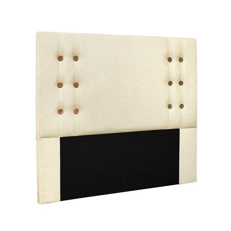 Cabeceira Cama Box Casal 140 Cm Genova Linho S04 - D'rossi Cor Perola
