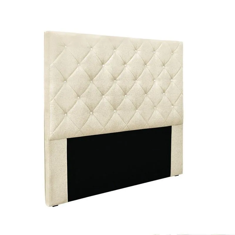 Cabeceira Cama Box Solteiro 90 Cm Tania Linho S04 - D'rossi Cor Perola