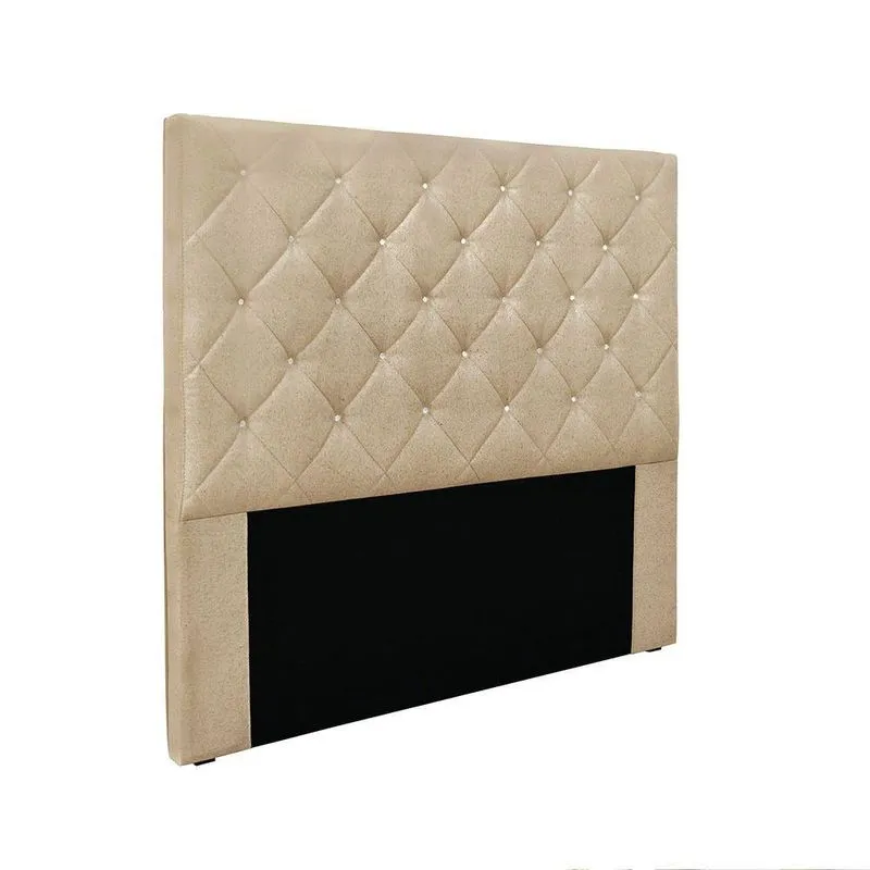 Cabeceira Cama Box Casal 140 Cm Tania Linho S04 - D'rossi Cor Dourado