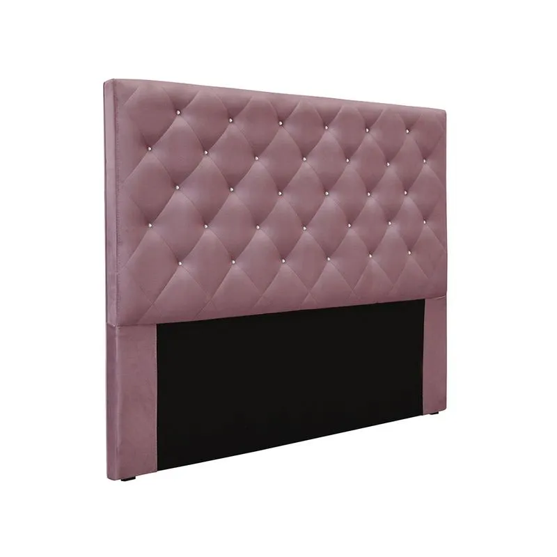 Cabeceira Cama Box Queen 160 cm Tania Veludo Uva S04 - D'Rossi