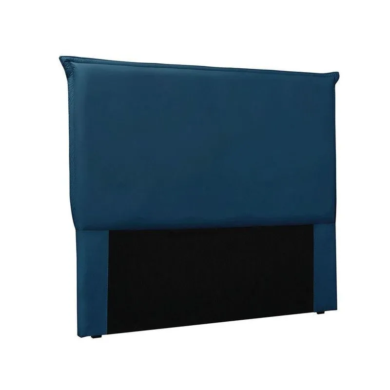 Cabeceira Cama Box Solteiro 90 Cm Garden Veludo Azul Marinho S04 - D'rossi