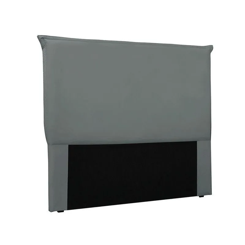 Cabeceira Cama Box Solteiro 90 Cm Garden Veludo S04 Cor Cinza