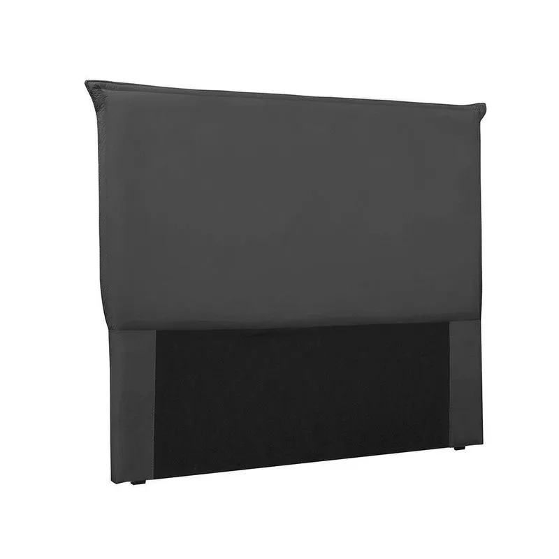 Cabeceira Cama Box Solteiro 90 Cm Garden Veludo S04 Cor Preto