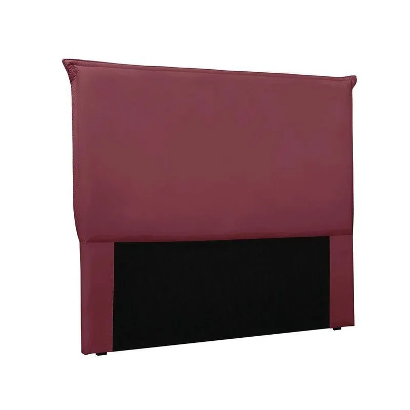 Cabeceira Cama Box Solteiro 90 Cm Garden Veludo S04 Cor Vinho