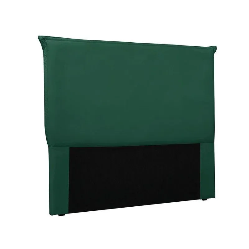 Cabeceira Cama Box Casal 140 Cm Garden Veludo S04 Cor Verde