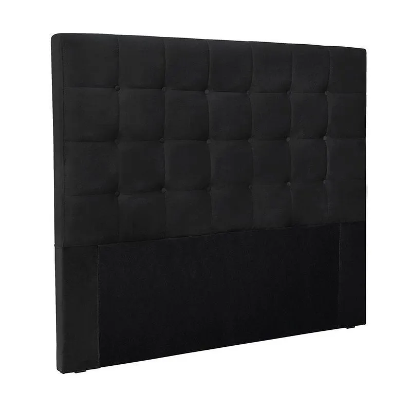 Cabeceira Cama Box Solteiro 90 Cm Verona Veludo Preto S04 - D'rossi