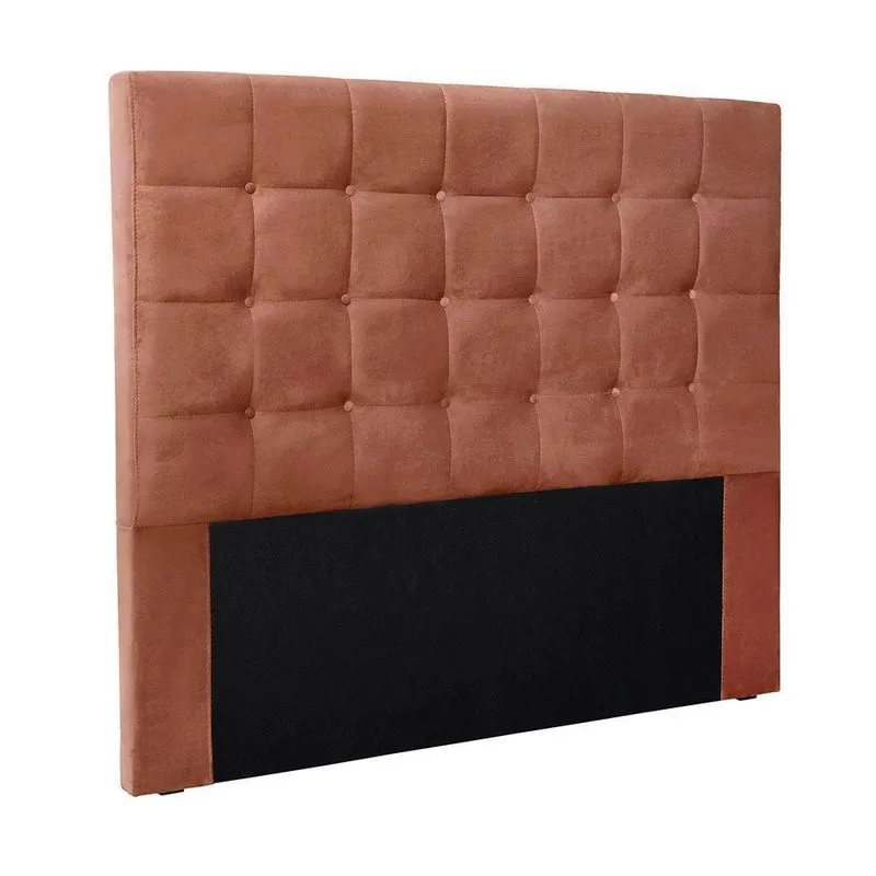 Cabeceira Cama Box Casal 140 Cm Verona Veludo S04 Cor Cobre