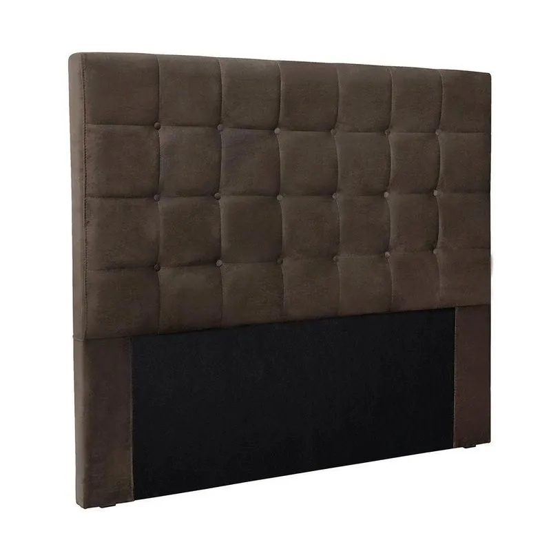 Cabeceira Cama Box Casal 140 Cm Verona Veludo S04 Cor Marrom