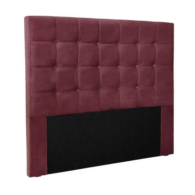 Cabeceira Cama Box Casal 140 Cm Verona Veludo Vinho S04 - D'rossi