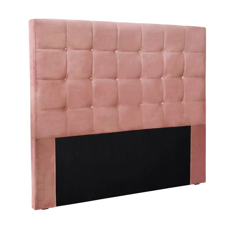 Cabeceira Cama Box Queen 160 cm Verona Veludo Rosa S04 - D'Rossi