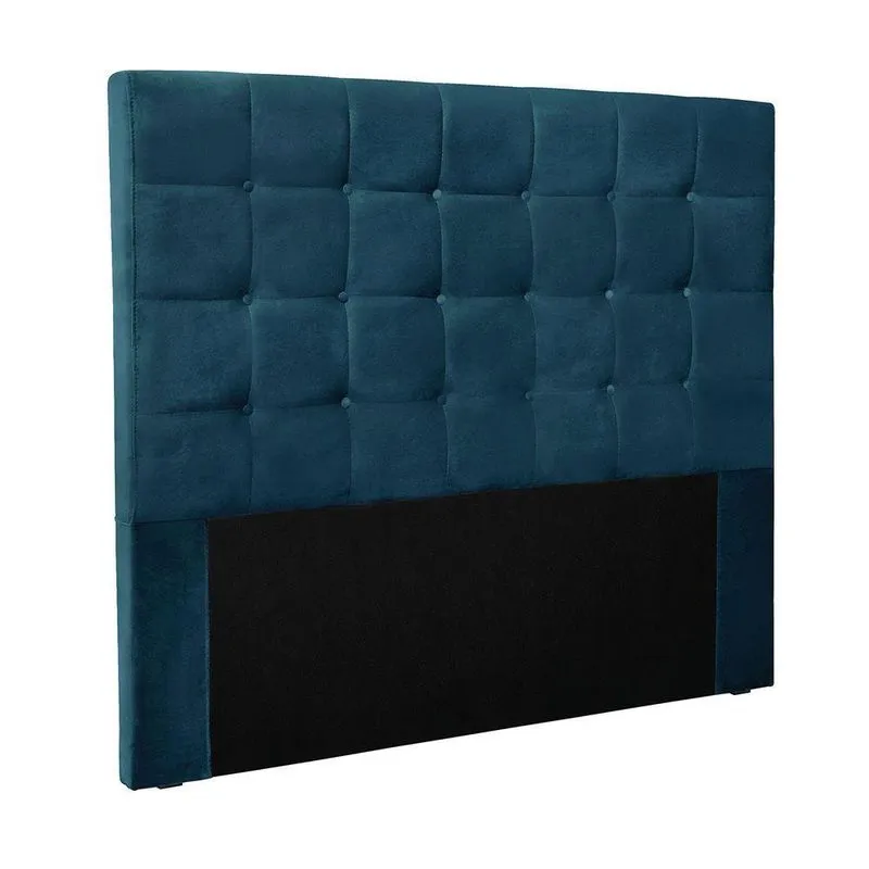 Cabeceira Cama Box King 195 Cm Verona Veludo Azul Marinho S04 - D'rossi
