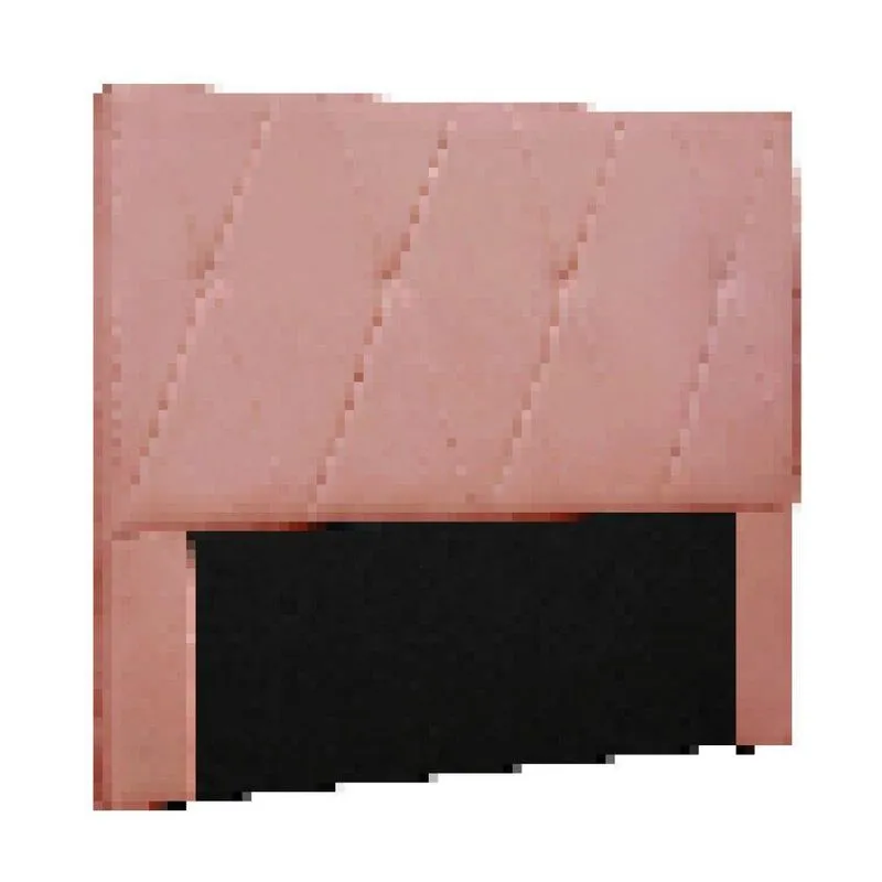 Cabeceira Cama Box Solteiro 90 Cm Aquilla Veludo S04 - D'rossi Cor Rosa