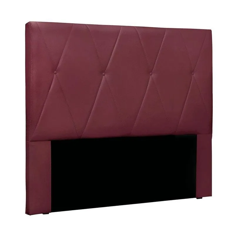 Cabeceira Cama Box Casal 140 Cm Aquilla Veludo Vinho S04 - D'rossi