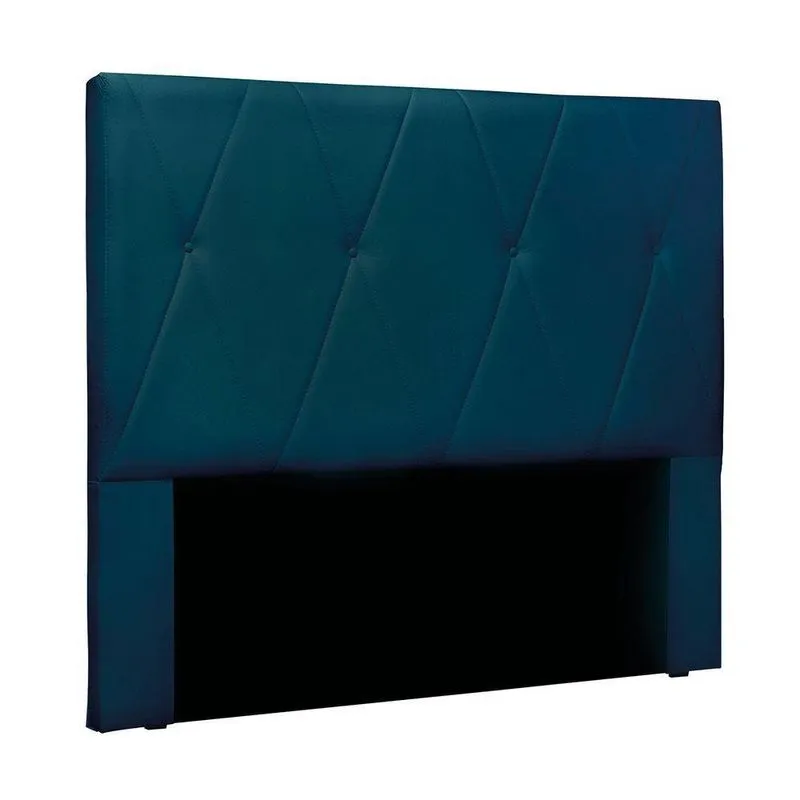 Cabeceira Cama Box King 195 Cm Aquilla Veludo S04 - D'rossi Cor Azul Marinho
