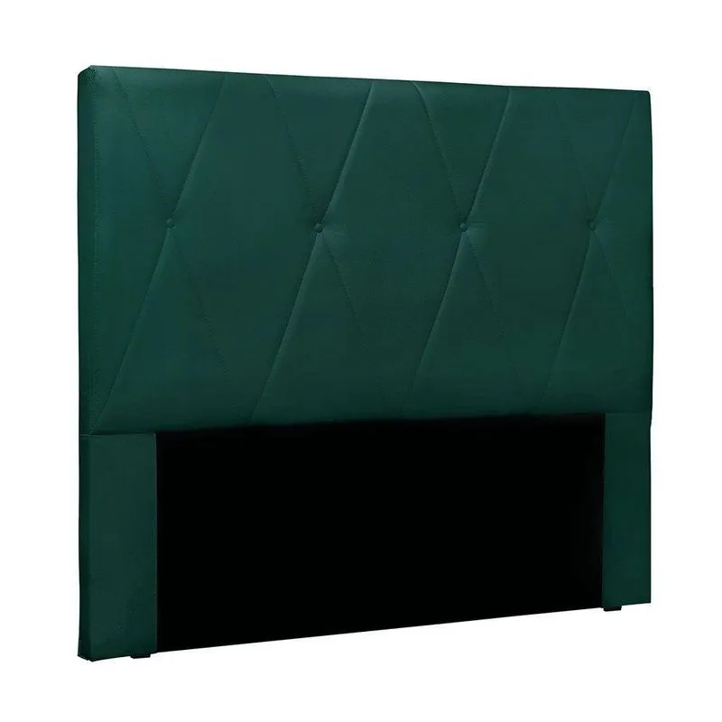 Cabeceira Cama Box King 195 Cm Aquilla Veludo S04 - D'rossi Cor Verde