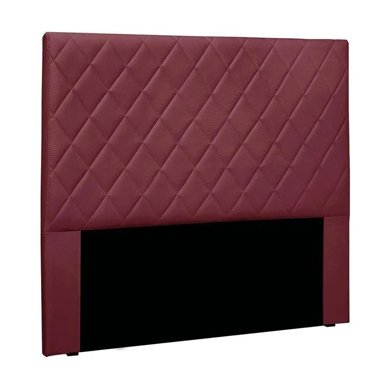 Cabeceira Cama Box Casal 140 Cm Dubai Veludo S04 - D'rossi Cor Vinho