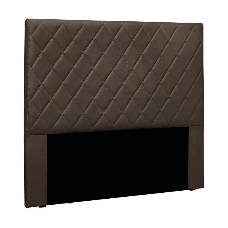 Cabeceira Cama Box Queen 160 cm Dubai Veludo Marrom S04 - D'Rossi