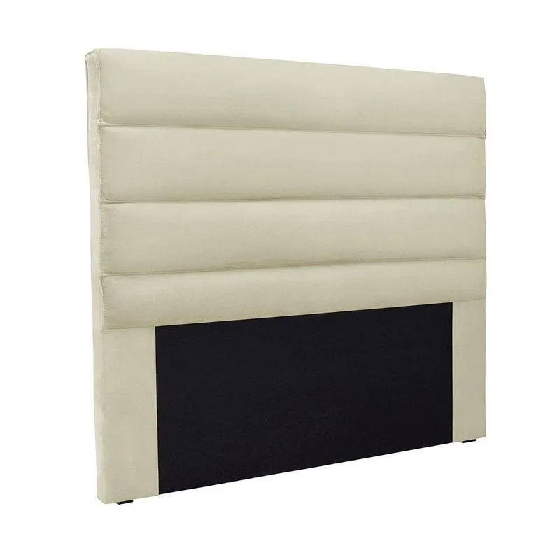 Cabeceira Cama Box Solteiro 90 Cm Arles Veludo S04 - D'rossi Cor Bege