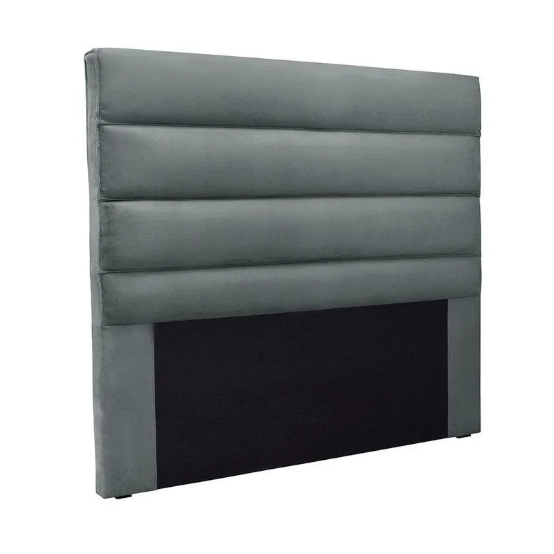 Cabeceira Cama Box Casal 140 Cm Arles Veludo S04 - D'rossi Cor Cinza