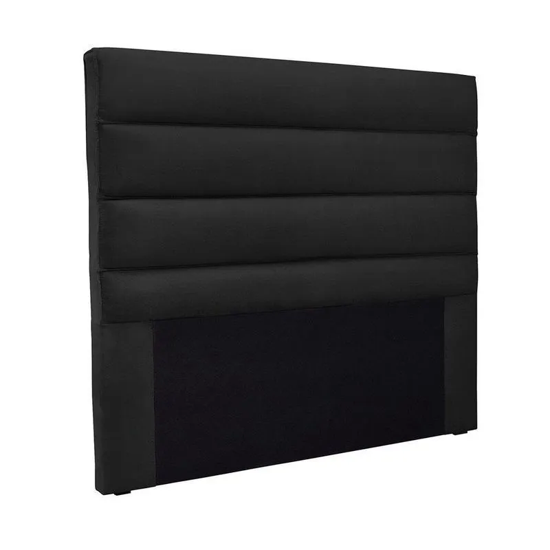 Cabeceira Cama Box King 195 Cm Arles Veludo Preto S04 - D'rossi