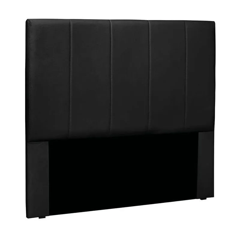 Cabeceira Cama Box King 195 Cm Arizona Veludo S04 - D'rossi Cor Preto