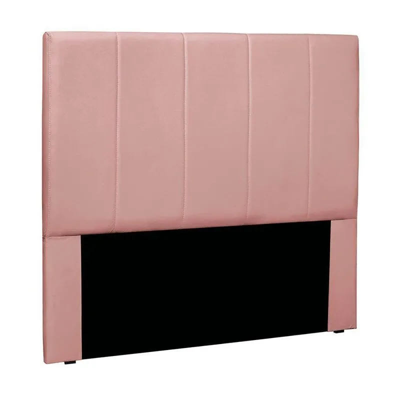 Cabeceira Cama Box King 195 Cm Arizona Veludo Rosa S04 - D'rossi