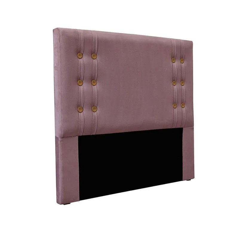 Cabeceira Cama Box Casal 140cm e Recamier Gênova Veludo S04 Cor Uva
