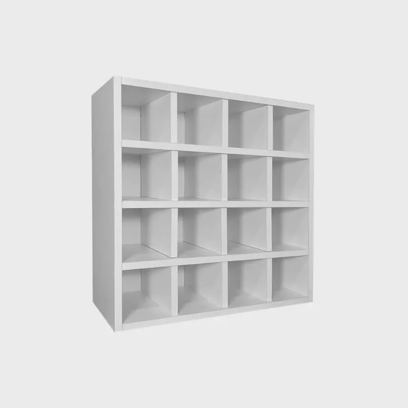 Porta Toalha Nicho Toalheiro 16 Lugares 52x52cm Sam Branco M12 - D'Rossi